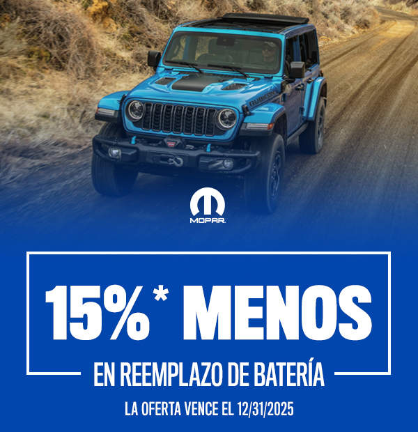 Reemplazo de baterías con $15 de descuento*